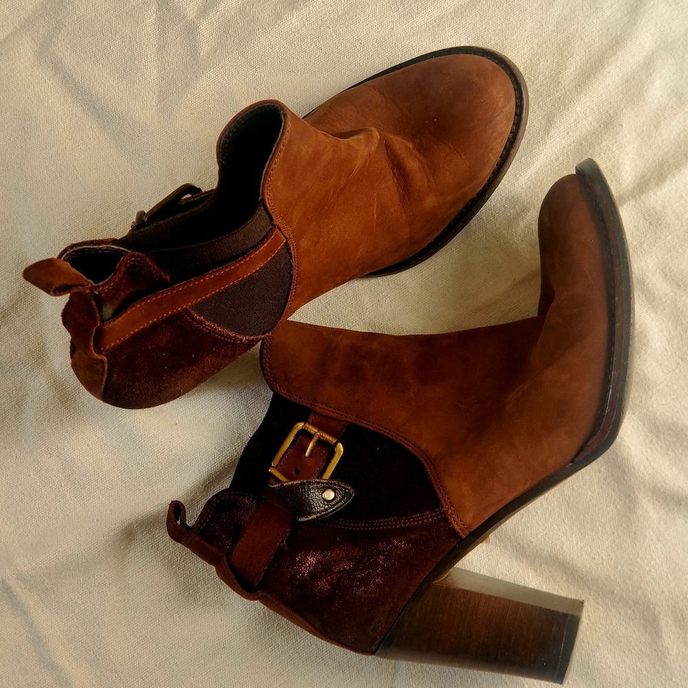 SAN MARINA EUR Size 39, Leather Brown Boots
